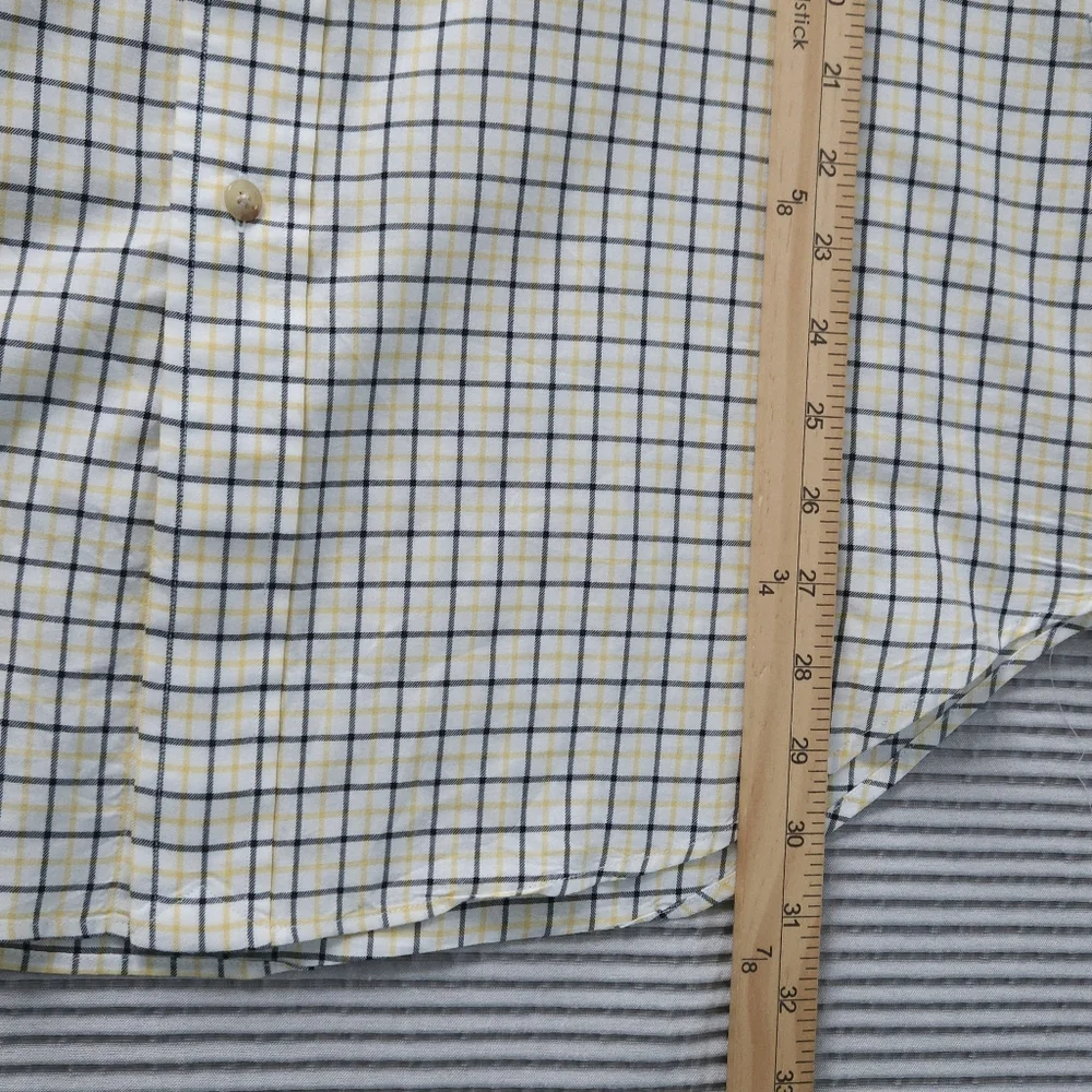 Vintage 90s Polo Ralph Lauren Windowpane Tattersall Shirt Mens Large‎ Old Money
